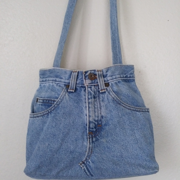 90's jean shoulder bag - Picture 4 of 4